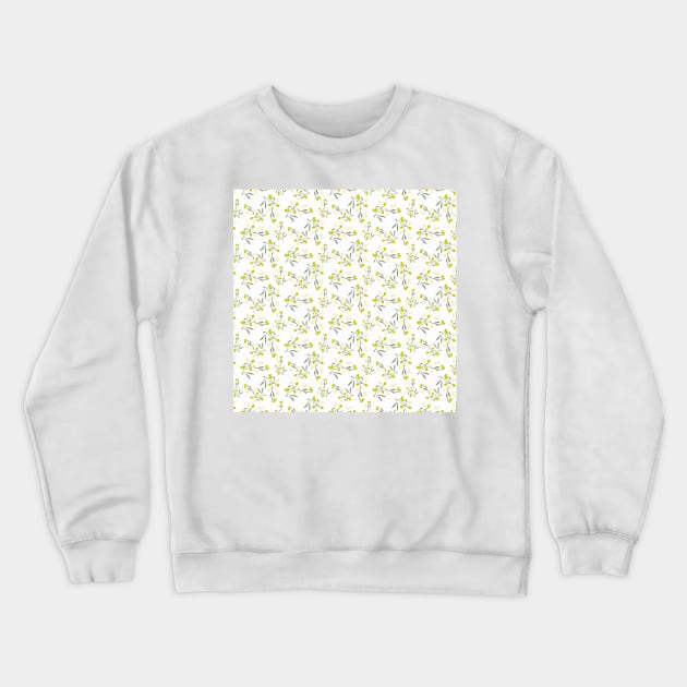 Olive branch with olives Crewneck Sweatshirt by sinemfiit